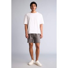 DeFacto %100 Pamuk Slim Fit Beli Lastikli Basic Diz Üstü Şort G4743AX26SM