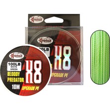 Captain Hook Line 8x Upgrade Pe Bloody Predator Jigging Assist Ipi 10MT Green-White