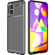 Esranın Dünyası Galaxy M31S Kılıf Auto Fus Karbon Kapak - Siyah