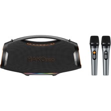 Hakopro 500W Ekstra Bass 40000 Mah Mikrofonlu Hoparlör Ipx5 H703