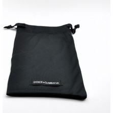 Dolce Gabbana Pouch Case Sıyah Pouch Siyah Gözlük / Güneş Gözlüğü Mıkrofıber Silme Bezi Saklama Kabı