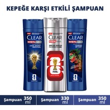 Clear Men Kepeğe Karşı Etkili Şampuan Fifa World Cup Serisi 3'lü