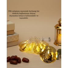 Magne Ramazan Temalı Ay Içinde Secde Eden Adam LED Peri Işığı - TGR5447-9240