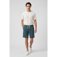 Tommy Life Orman Yeşili Standart Fit Basic Arka Cepli Erkek Şort - 81314