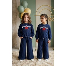 Baby Lory Kids Store Kız Çocuk Kirazlı Günlük Takım Bol Paça