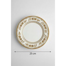 6'lı Tuna Servis Tabağı ( Yanaklı) 25 cm Dijital Salda Rinart