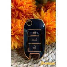 SARIALARM Premium Peugeot 508- 2008 Rifter 3 Buton Kumanda Kabı Siyah