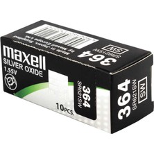 Maxell 364 SR621SW 1.55V Gümüş Oksit Saat Pili - 10'lu Kutu