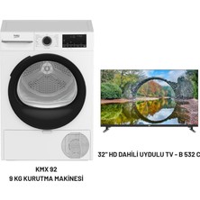 Beko Kmx 92 9 kg Kurutma Makinesi - 32" Hd Dahili Uydulu Tv Hediye