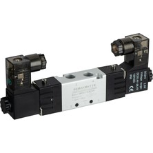 SEMAKMATİK Pnömatik 5/2 - 1/8" Çift Bobin Solenoid Valf