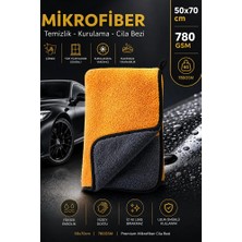 Meyzone 780GSM Premium Oto Araç Yıkama ve Araba Kurulama Bezi Ekstra Su Emici 50X70