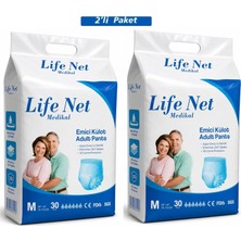 Life Net Medikal Külotlu Hasta Bezi 60 Adet Medium