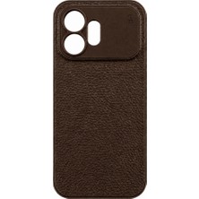 Coolacs Honor 600 Uyumlu Deri Dokulu Yumuşak Silikon Telefon Kılıfı Kapak