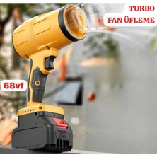 Azurtech Şarjlı Jet Turbo Motorlu Hava Üfleme Fan Yaprak Üfleme Araba Içi Cam Kurulama