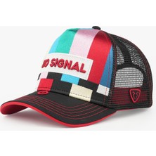 RustandRich Kadın Erkek Siyah Trucker Şapka Urban Collection No Signal