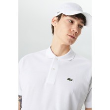 Lacoste Men's Classic Fit Polo T-Shirt Erkek Polo Yaka Tişört Beyaz
