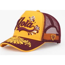 RustandRich Kadın Erkek Sarı Trucker Şapka Urban Collection Hola