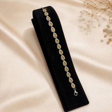 Hotchic Hotchıc Sarı Damla Taşlı 925 Ayar Gümüş Bileklik