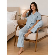 Balis Pijama Kadın Pembe Bordo Gri Kalp Desenli Ekoseli Kurdele Seçenekli Kısa Kollu Pijama Takımı Rahat Şık Zarif Terletmez Iç Göstermez Yumuşak Dokulu Ev Giyim Seti Hediyelik Bayramlık Alt Üst Takım Homewear