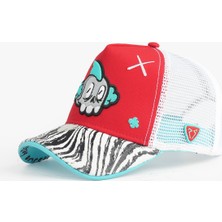 RustandRich Kadın Erkek Kırmızı Trucker Şapka Limited Collection Jawz