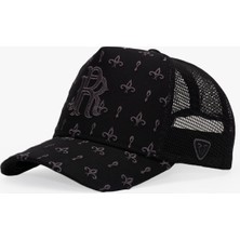 RustandRich Kadın Erkek Siyah/antrasit Trucker Şapka Premium Collection Regalia