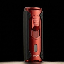 Euro Jet Dört Torch Kırmızı Pürmüz Puro Çakmağı