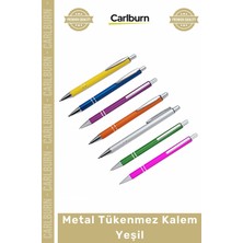 Carlburn #kalem Promosyon Lüks Kurumsal Hediyelik Baskılı Dayanıklı Şık Metal Tükenmez Kalem Yeşil