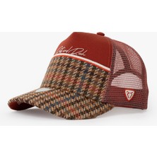 RustandRich Kadın Erkek Kiremit Trucker Şapka Curved Visor Premium Collection Royalty