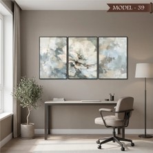 Akıllı Kağıt Cam Görünümlü Yapışkanlı Tablo Çiçek (Model- 39)