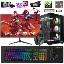 Xaser Star X450 Ryzen 7 7800X3D 16GB Ram 1tb M.2 Nvme SSD 8gb RTX5060 27" 300Hz Oyuncu Bilgisayarı