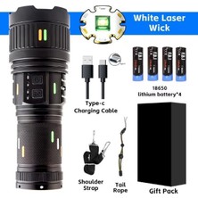 Eco Port Pro F-3001 Alüminyum Tg LED Güç Göstergeli Type-C Şarjlı El Feneri 100 W