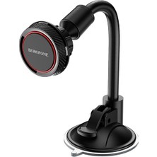 Borofone 360° Dönebilen Akrobat Cam Mıknatıslı Araç Telefon Tutucu- Telefon Standı