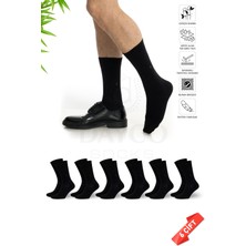 Dayco Siyah Renk Premium Dikişsiz Mevsimlik Erkek Bambu Soket Çorap - 10301-SYH-43-46