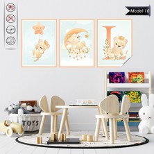Akıllı Kağıt Statik Tutunma Özellikli Tablo - Poster Çocuk Odası (Model-10)