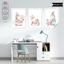 Akıllı Kağıt Statik Tutunma Özellikli Tablo - Poster Çocuk Odası (Model-25)