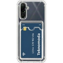 Prolysus Samsung Galaxy M36 Kılıf Kartlıklı Şeffaf Silikon Darbe Dayanıklı Koruyucu Kamera Korumalı Kılıf