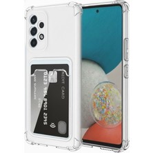 Prolysus Samsung Galaxy A52 Kılıf Kartlıklı Şeffaf Silikon Darbe Dayanıklı Koruyucu Kamera Korumalı Kılıf