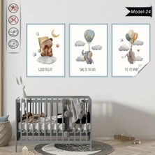 Akıllı Kağıt Statik Tutunma Özellikli Tablo - Poster Çocuk Odası (Model-24)