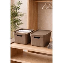 Kitchen Life Kapaklı Çok Amaçlı Saklama Kutusu-Dolap Içi Düzenleyici 17 Litre