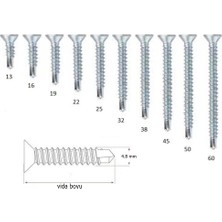 Labshop41 4.8X19 mm Yhb Matkap Uçlu Akıllı Vida (Dın 7504P) x 20 Adet (RF149)
