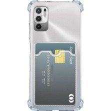 Prolysus Xiaomi Redmi Note 10 5g Kılıf Kartlıklı Şeffaf Silikon Darbe Dayanıklı Koruyucu Kamera Korumalı Kılıf