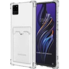 Prolysus Samsung Galaxy S20 Ultra Kılıf Kartlıklı Şeffaf Silikon Darbe Dayanıklı Koruyucu Kamera Korumalı Kılıf