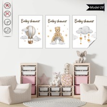 Akıllı Kağıt Statik Tutunma Özellikli Tablo - Poster Çocuk Odası (Model-28)
