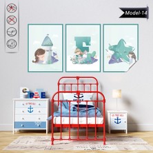 Akıllı Kağıt Statik Tutunma Özellikli Tablo - Poster Çocuk Odası (Model-14)