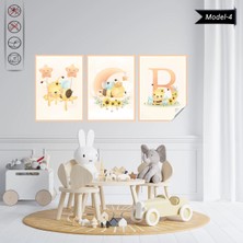 Akıllı Kağıt Statik Tutunma Özellikli Tablo - Poster Çocuk Odası (Model-4)