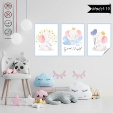 Akıllı Kağıt Statik Tutunma Özellikli Tablo - Poster Çocuk Odası (Model-19)