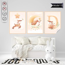 Akıllı Kağıt Statik Tutunma Özellikli Tablo - Poster Çocuk Odası (Model-15)