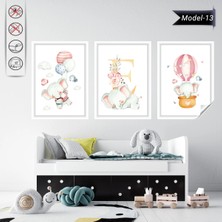 Akıllı Kağıt Statik Tutunma Özellikli Tablo - Poster Çocuk Odası (Model-13)