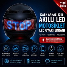Airstorr LED Kask Ekranı Motosiklet Kask Uyarı Işığı Gece Sürme Bisiklet Kaskı LED Ekranı