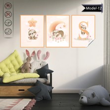 Akıllı Kağıt Statik Tutunma Özellikli Tablo - Poster Çocuk Odası (Model-12)